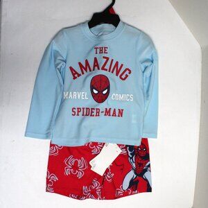 NWT Marvel Comics The Amazing Spiderman Todder 2T Two Piece Set